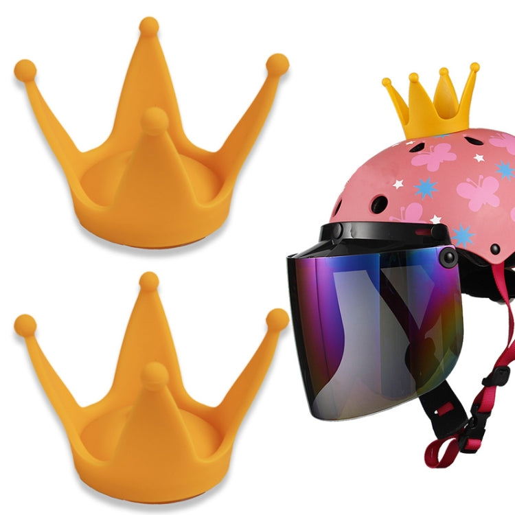 2PCS Motorcycle Crown Sucker Helmet Decoration
