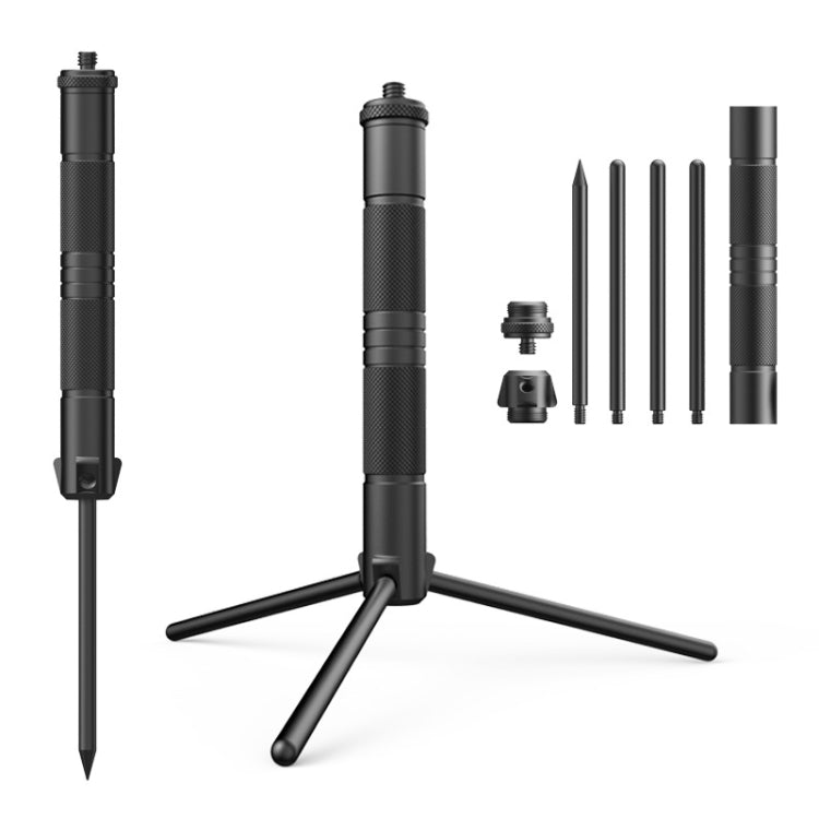 Foldable Portable Aluminum Alloy Tripod Light Stand Mobile Phone Live