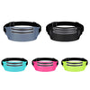 Outdoor Double Zipper Sports Waterproof Lycra Body Slim Waist Bag, Black, Mint Blue, Grey, Rose Red, Green