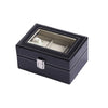 3 Bit PU Leather Watch Storage Box Display Box, 3 Bit