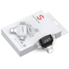 8Pin +Type-C+USB Micro+USB-A 4 In 1 Card Reader Supports Reading SD&TF Car, R012 White, R012 Black