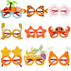 3 PCS Happy Birthday Theme Party Glasses Photo Decoration Prop, Shape:, Mermaid, Chicken Leg, Starfish, Crab, Category, Kiss Fish, Beach, Wine Glass, Flower