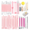 42 In 1 Clay Tool Hook Line Pen Pottery Carving Knife Set, 42 In 1