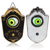 Halloween One-eyed Doorbell Glowing Horror Sound Decoration Pendant, Black, White, Green Eye Spider, Red Eye Spider