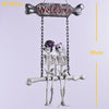 Halloween Skull Skeleton Bride and Groom Welcome House Pendant, G01