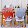Christmas Cartoon Forest Snowflake Chairs Cover Decorative Supplies, Cartoon Forest Red, Cartoon Forest Gray