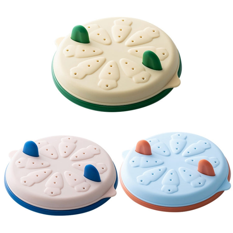 AA312 Carrot Silicone Sausage Food Supplement High Temperature Mold, Yellow, Pink, Light Blue