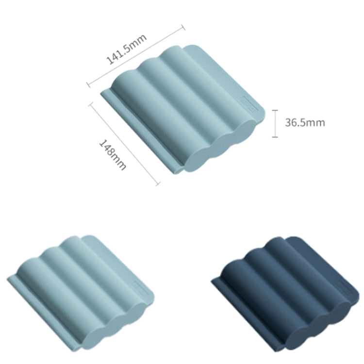 Silicone Ice Box Home-made Complementary Food Ice Hockey Mold, Light Blue, Deep Blue