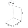 2 PCS Acrylic Transparent Bookstand L-shaped Bookends Bookshelf, L-shaped Bookends