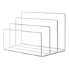 3 Grid Acrylic File Rack Transparent Storage Rack Book Display Rack, Book Display Rack