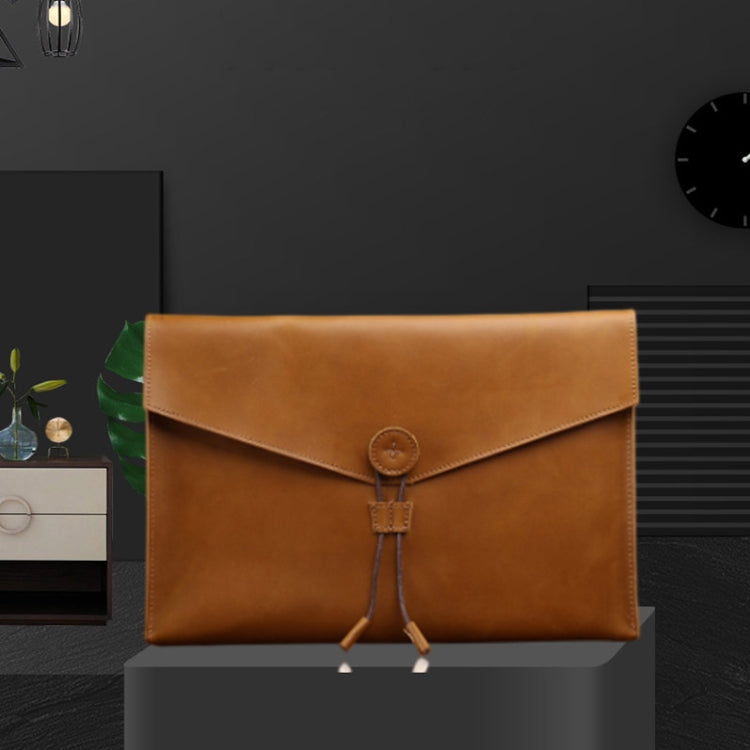 S121 Leather Wear-resistant Business Briefcase, Brown, Coffee, Wine Red, Black, Blue, Green, Double Brown, Double Coffee, Double Green
