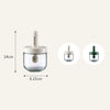 AAB020 Telescoping Spoon Seasoning Bottle, White, Green