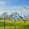 Balcony Garden Farmland Bird Catcher Reflector Anti-bird Laser Windmill, Style: Seven, Seven, Eight, Silver Octagon