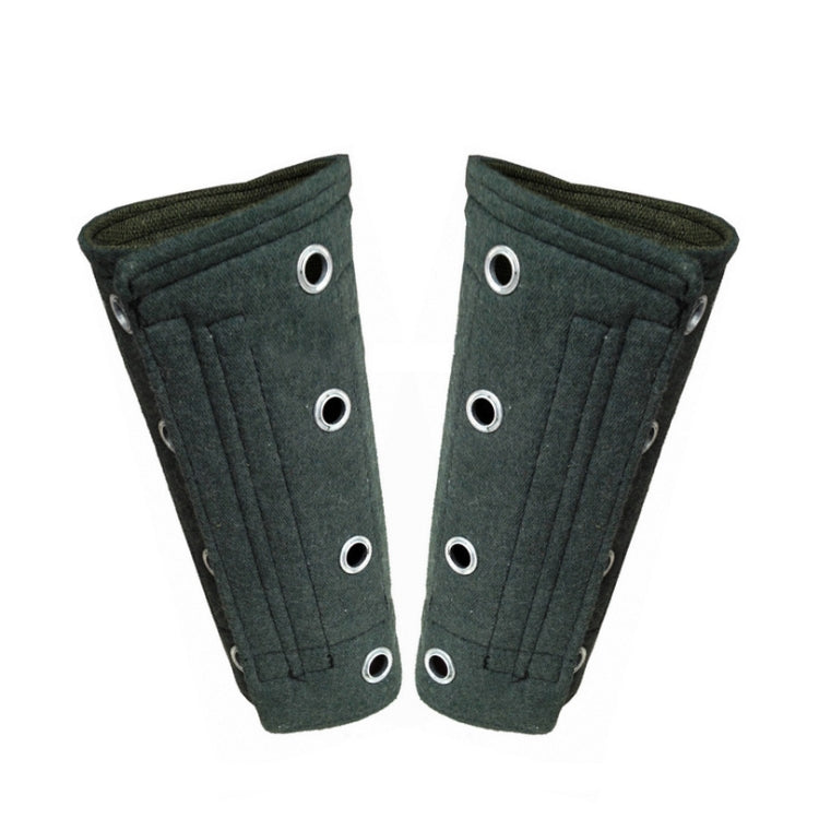 Cut-resistant Glass Arm Guard Sleeve Labor Protection, One Size Dark Green