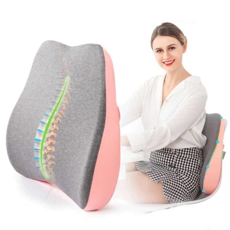 Memory Foam Lumbar Pillow Office Seat Lumbar Cushion, Tibetan, Girly Pink, Green, Lemon Yellow