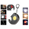 E-SMARTER W5132 Mini Keychain Strong Light Portable Flashlight, Specification:, Black, Black+Hand Rope