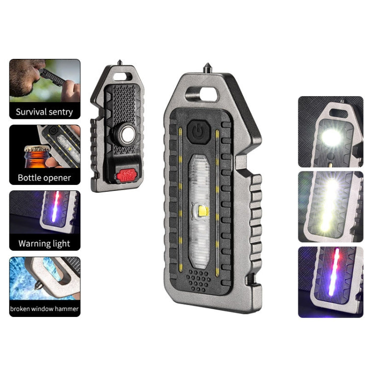 E-SMARTER W5135 Mini Keychain Strong Light Portable Flashlight, W5135 Black), W5135 Tarnish