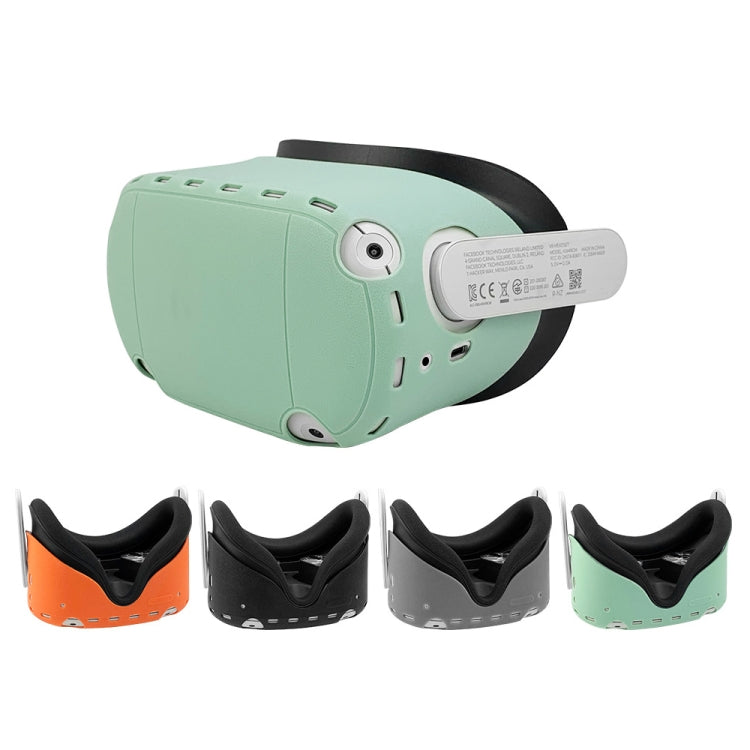 Silicone Non-Slip Protective Cover for Meta Quest 2 VR Glasses Accessories, for Oculus Quest 2 (Black)