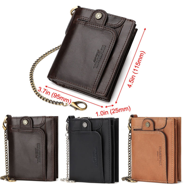HUMERPAUL BP950 RFID Anti-Magnetic Men Wallet Large Capacity Multi-Card Solt Pocket, BP950 Khaki, BP950 Black, BP950 Brown