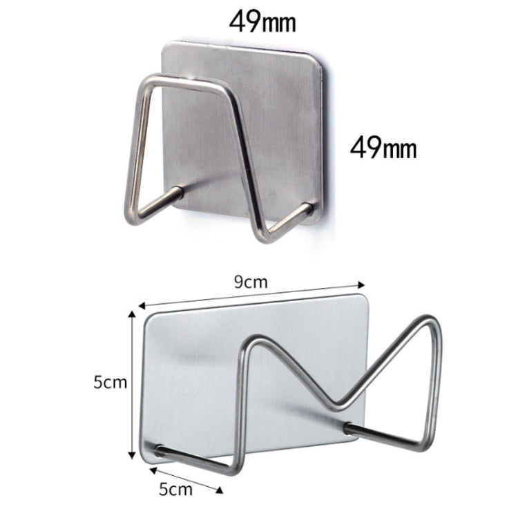 304 Stainless Steel Sponge Rack Sink Drain Rack, Color: Brushed Color, Brushed Color, Baking Black, Baking White, Large True Color, Large Baking Black, Large Baking White, 201 Ture Color