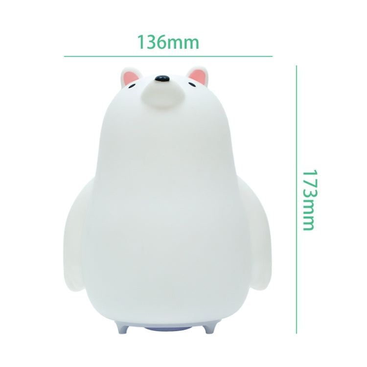 LED Small Night Light Cartoon Bear Pat Light Colorful Atmosphere Lights, Bear