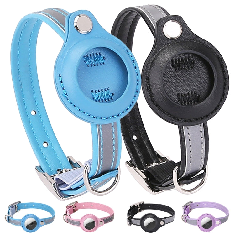 For Airtag Tracker Protective Cover Pet PU Collar, XS, M, S