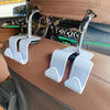 10PCS A-3 Car Hidden Seat Back Hook Multifunctional Rear Phone Holder Hook, Gray With Storage Box