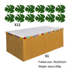 Hawaiian Tassel Table Skirt Simulation Turtle Leaf Festival Party Scene Table Arrangement Props, Turtle Leaf
