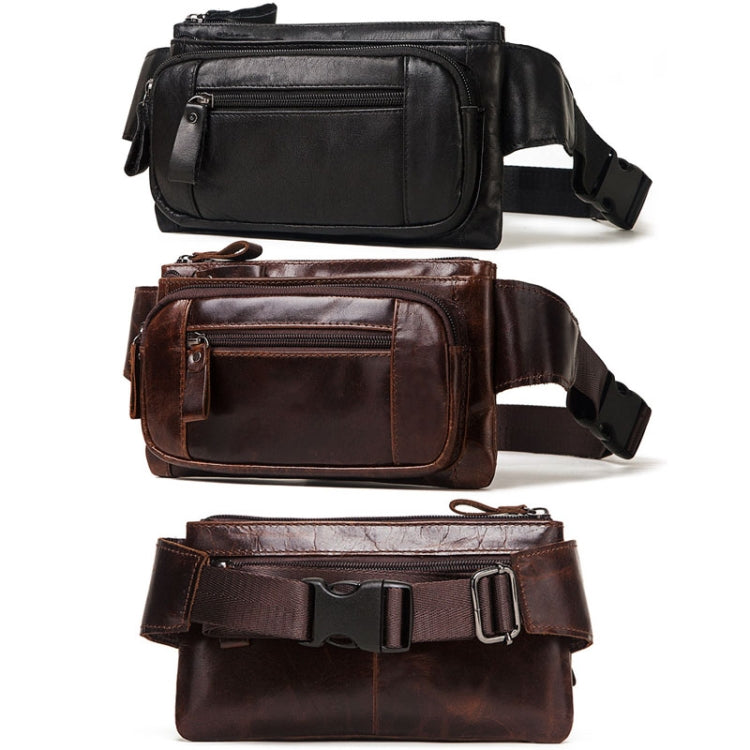 MH562 Leather Men Waste Bags Multifunctional Retro Messenger Bag, MH562 Black, MH562 Brown