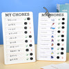 Wall Hanging Checklist Memo Boards Adjustable Checklist Board,Style: Blank Paper Card, My Chores, Blank Paper Card