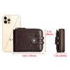 HUMERPAUL BP948-s RFID Anti-Theft Brush Men Leather Wallet Short Coin Purse, BP948-s Black, BP948-s Brown