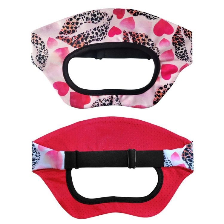 VR Glasses Sweatproof Breathable Eye Mask, Love Flower, Dot, Cashew Flowers, Kaleidoscope, Black White Flower