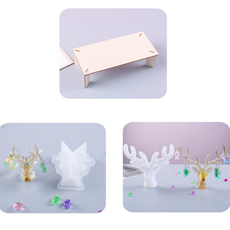 D617 DIY Drop Mold Deer Antler Ornament Silicon Mold, D617