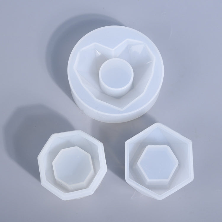 DIY Crystal Drop Glue Silicone Mold For Making Fragrant Candle Pot, 249-1, 249-2, 249-3