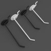 10 PCS Jewelry Accessories Display Orifice Plate Spray Hook, Length:, 5cm, 10cm, 15cm, 20cm