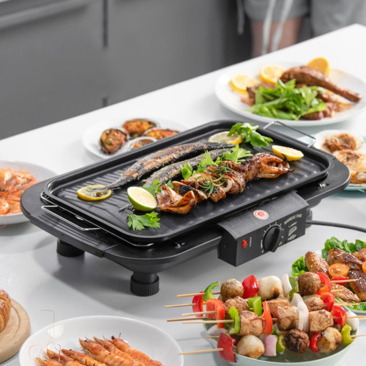 1800W Electric Grill Home BBQ Grill, EU Plug, EU Plug Red, EU Plug Black