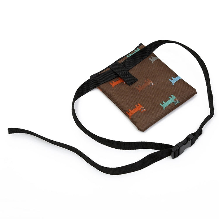 Pet Training Bag Outdoor Snack Bag Dog Food Waist Bag, Waist Bag Brown, Waist Bag Beige