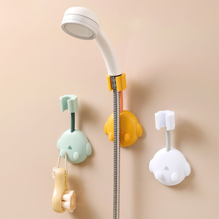 JM049 Cartoon Shower Rack Universal Adjustment Shower Base Fixed Device, 3 PCS Yellow, 3 PCS Green, 3 PCS White
