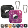 Tracker Color Print Anti-Lost Protective Cover For AirTag, Leopard Print, Graffiti, Black Gray, Feet, Grunt Head, Digital, Purple Starry Sky