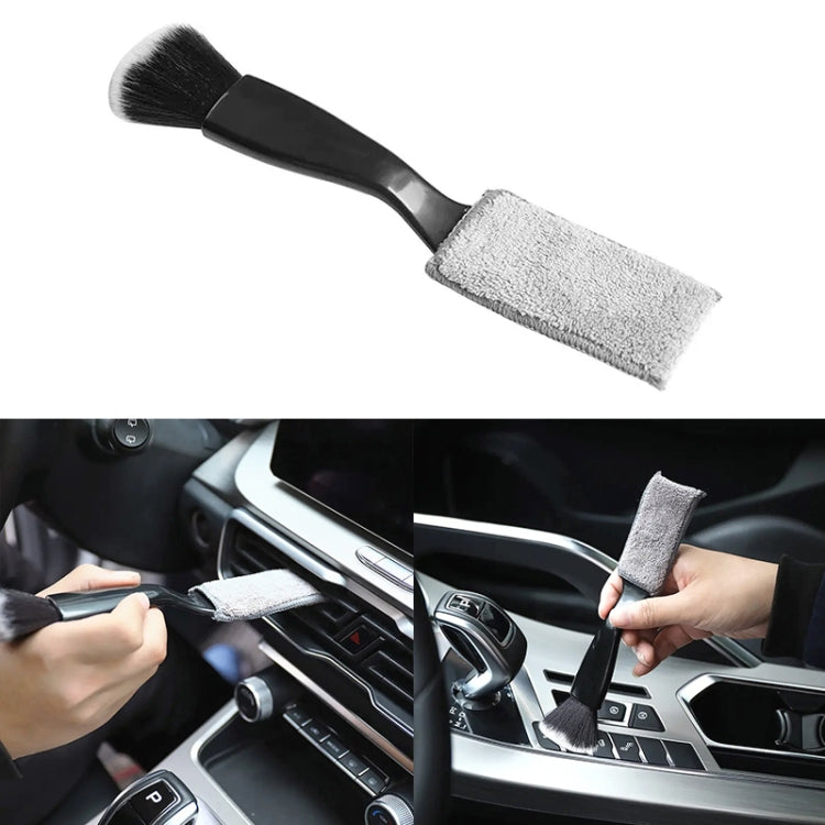 D-4527 Car Dust Cleaning Double-hended Soft Bristle Detail Brush