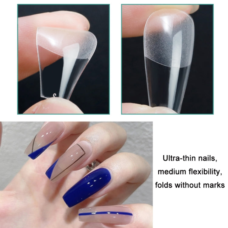 Scratch-free Ultra-thin Seamless Manicure Nail Plate, Shape:, 01 Frosted T Type, 02 Half Sand Water Droplets, 03 Half Sand Short Ballet, 04 Half Sand Short Water Drop, 05 Denim, 06 Long Denim, 07 Long Ballet, 08 Long Arc, 09 Long Water Pipe������������...