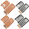 X11 Portable Cigar Holster Sealed Humidor Travel Snow Plus Cigarette Case, Brown, Black, Brown With Cut, Black With Cut