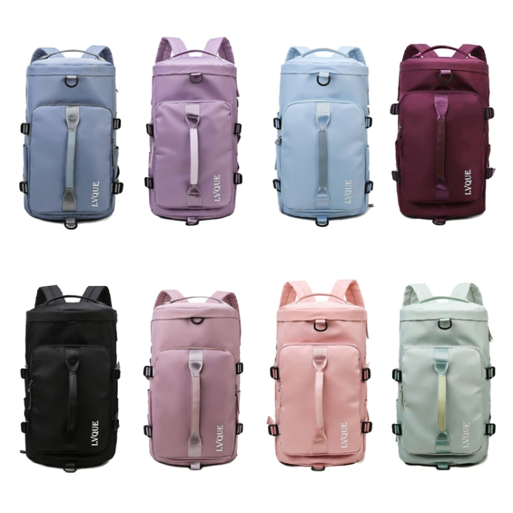 375 Large-capacity Waterproof and Wear-resistant Crossbody Travel Backpack, Black, Fog Blue, Sky Blue, Taro Purple, Charming Purple, Cherry Pink, Light Pink, Jelly Green