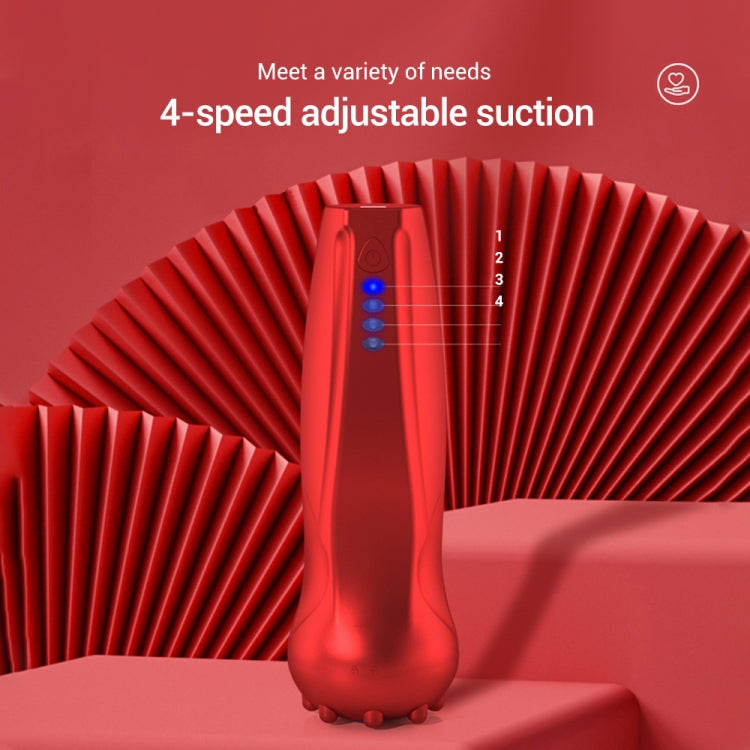 Electric Cupping Device Vacuum Scraping Instrument Charging Meridian Massage Device, Red, Green