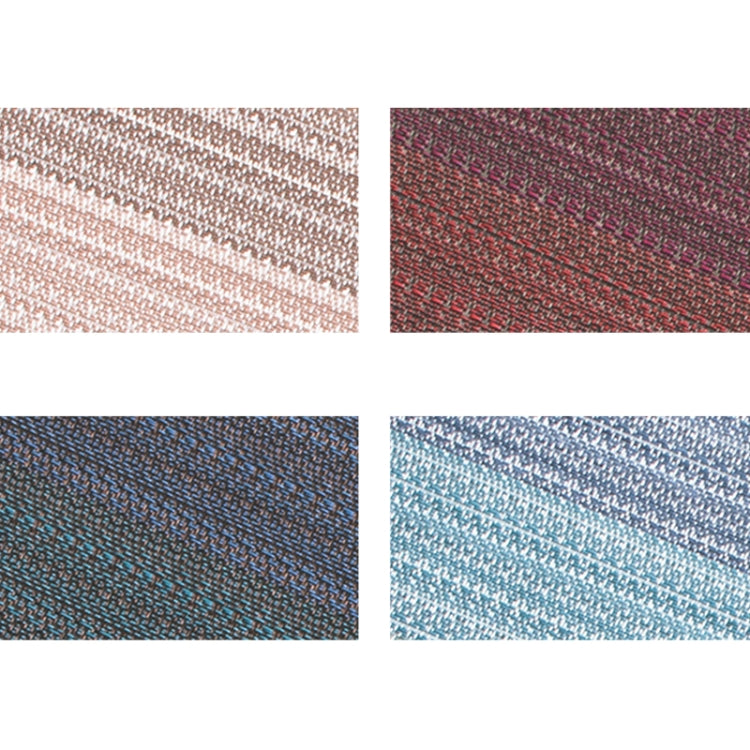 Christmas Gradient Thickening Woven PVC Heat Insulation Pad, Coffee, Red, Dark Blue, Light Blue