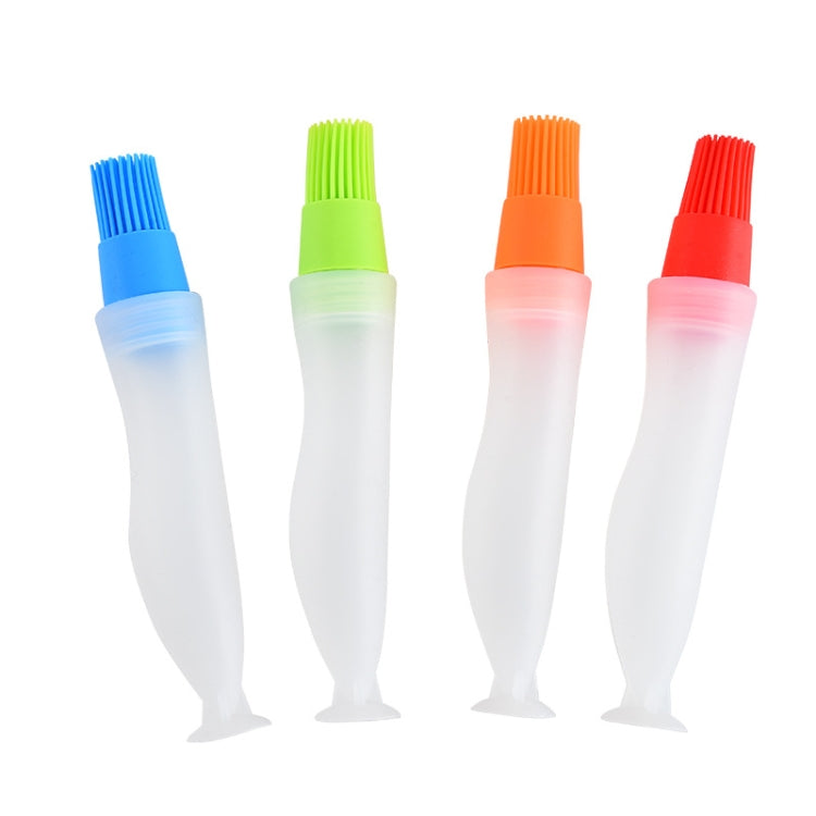 4 PCS Convenient Silicone Baking BBQ Oil Bottle Brush, Color Random Delivery