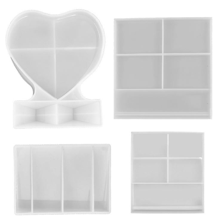 Heart-shaped Square Photo Frame Display DIY Silicone Mould, Spec:, S (Rectangle), S (Heart-shaped), L (Heart-shaped), L (Square), Vertical Rectangle