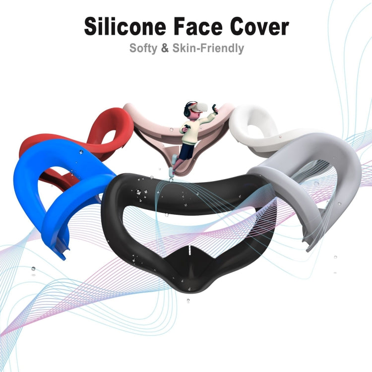 VR Silicone Eye Mask+Lens Protective Cover+Joystick Hat, For Meta Quest 2, Eye Mask+Lens Protective Cover+Joystick Hat (Black), Eye Mask+Lens Protective Cover+Joystick Hat (White), Eye Mask+Lens Protective Cover+Joystick Hat (Gray)���������������������...