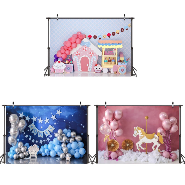 2.1m X 1.5m Birthday Party Shooting 3D Printed Background Cloth