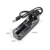 3 PCS BMAX 18650 Lithium Battery Single Slot USB Charger, Single Slot USB(Black)